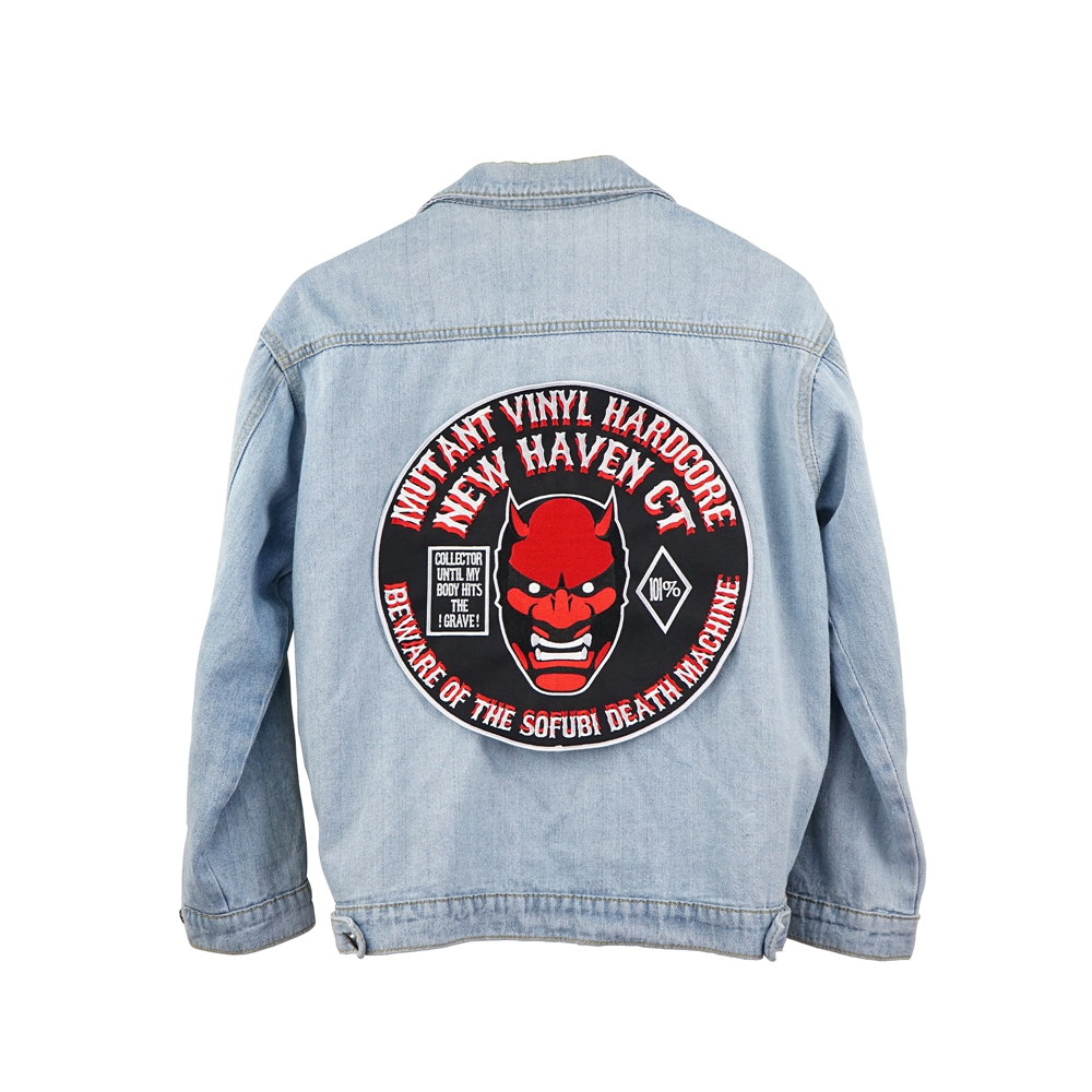 large jacket patch custom | custom biker jacket patches | big back patch